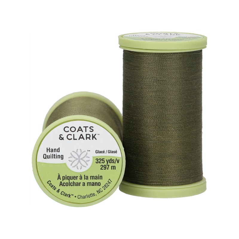 Coats Thread & Zippers Dual Duty Plus Hand Quilting Thread, 325-Yard, Bronze Green - Image 1